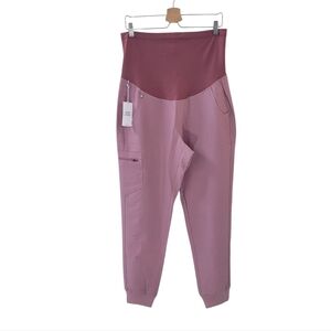 FIGS Mineral Mauve Zamora Maternity Jogger Scrub Pant Size M